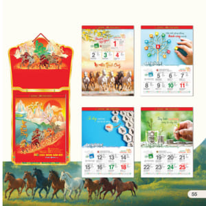 Lịch 52 Tuần 31x41cm – Mã Đáo Thành Công – Mã: AH 28