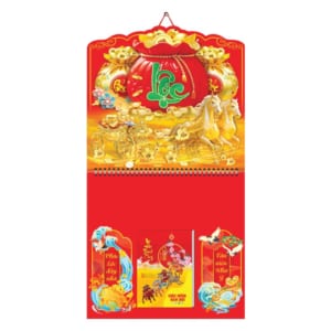 Lò Xo Giữa 37x68cm Gắn Bloc – Chữ Lộc  – Mã: AH 39