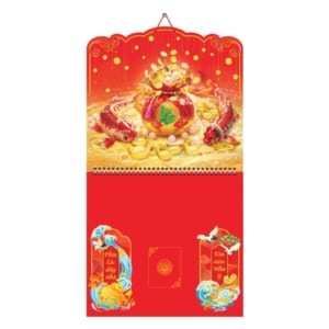 Lò Xo Giữa 37x68cm Gắn Bloc – Chữ Lộc  – Mã: AH 40