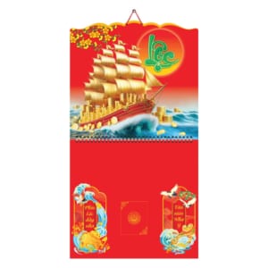 Lò Xo Giữa 37x68cm Gắn Bloc – Thuận Buồm Xuôi Gió  – Mã: AH 43