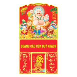 Lò Xo Giữa 37x68cm Gắn Bloc – Di Lạc Cát Tường  – Mã: BM 123
