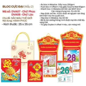 Bloc Siêu Đại 25x35cm – Sắc Màu Thế Giới – Mã: DVA07