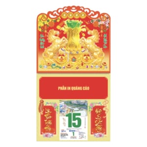 Lò Xo Giữa 37x68cm Gắn Bloc – Phú Quý Tài Lộc – Mã: NB 221