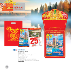 Bloc Siêu Đại 20x30cm – Trà & Hoa – Mã: NB5